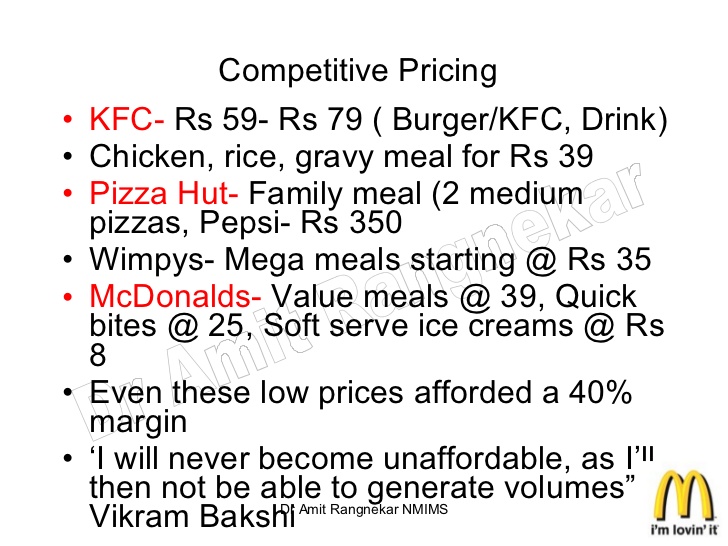 kfc price strategy
